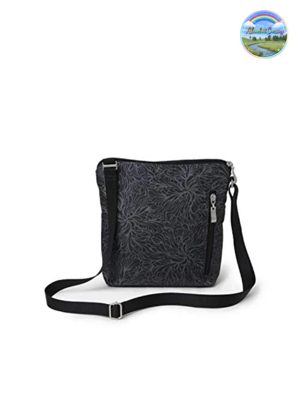 Small Lightweight Nylon Crossbody Bag with RFID Protection and Adjustable Strap